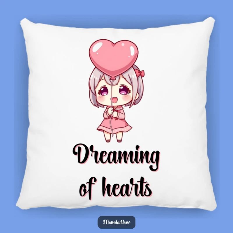 Funny Anime Heart Balloon Pillow: Cozy Hug of Love, Perfect Gift for Sweet Dreams