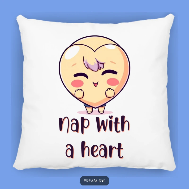 Funny Winking Heart Pillow - Cozy Comfort with a Playful Emoji
