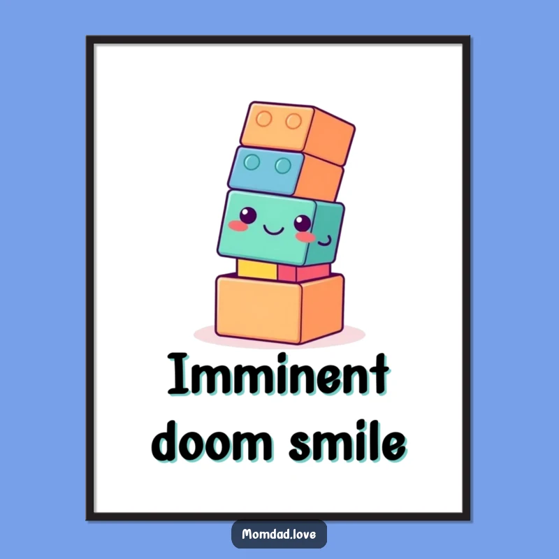 Funny Wobbly Tower Digital Art - Instant Laughs for Your Space