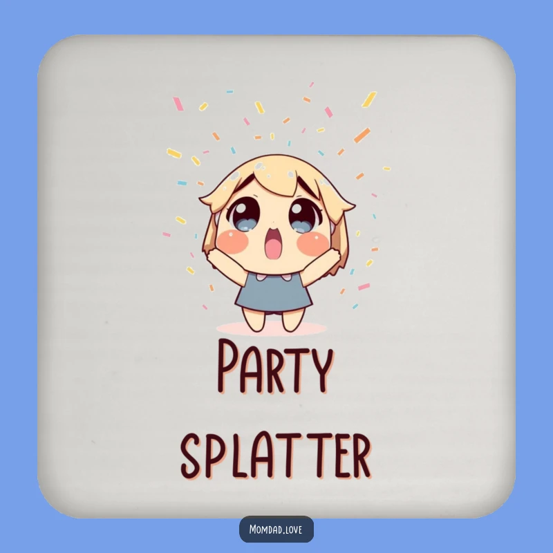 Funny Confetti Coasters - Protect Surfaces with Festive Fun!