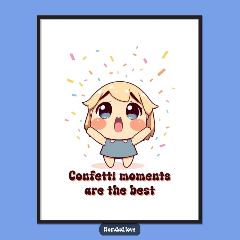 Confetti Surprise Free Printable Wall Art - Festive Downloadable Decor