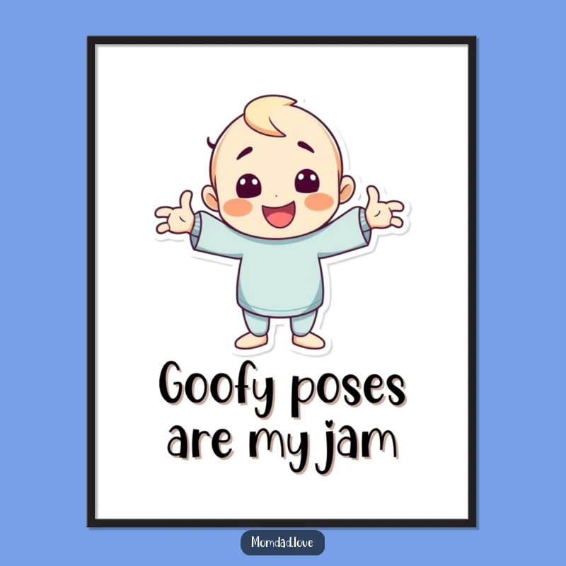 Free Printable Wall Art: Goofy Character Pose - Funny Downloadable Art for Walls