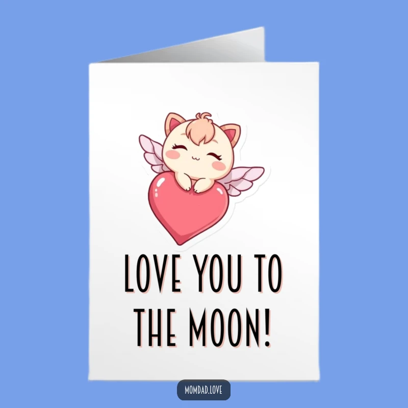 Free Printable Kawaii Heart Flyer Card - Funny Birthday Downloadable Gift