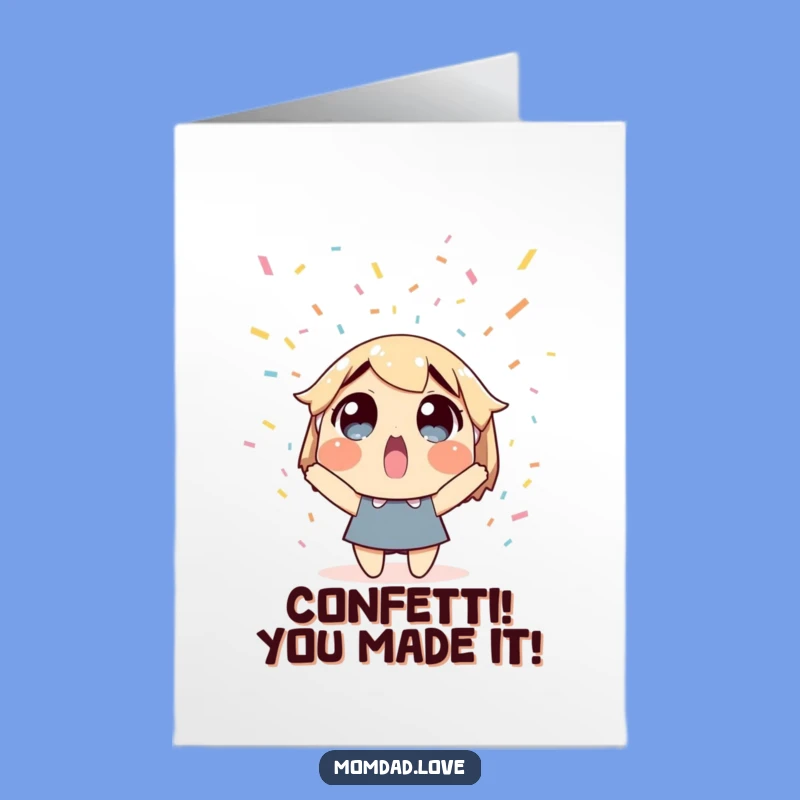 Confetti Rain Free Printable Congrats Card - Festive DIY Gift