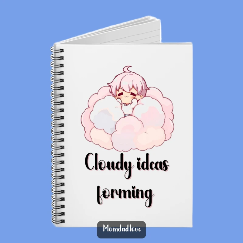 Funny Cloud Tumbler Notebook - Jot Down Your Dreams with Humor