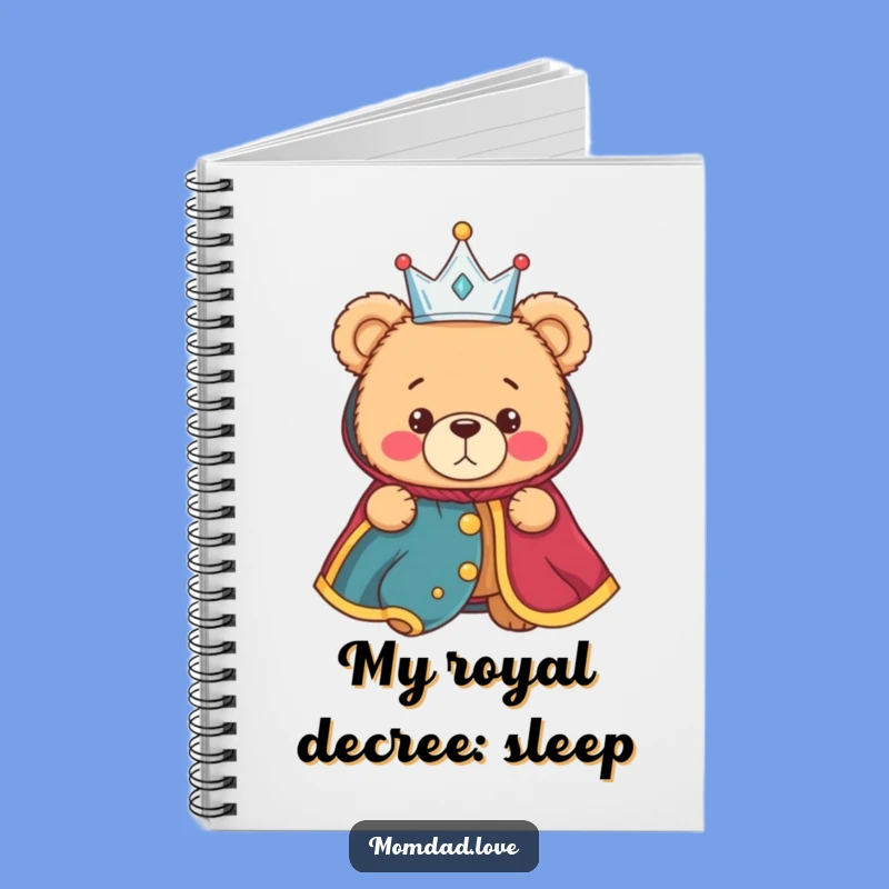 Funny Royal Diary Notebook - Bewildered Bear for Your Thoughts