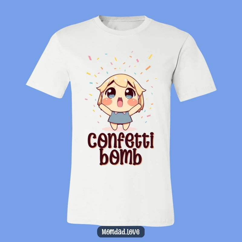 Funny Confetti Surprise T-Shirt - Wear Your Delight with Humor!